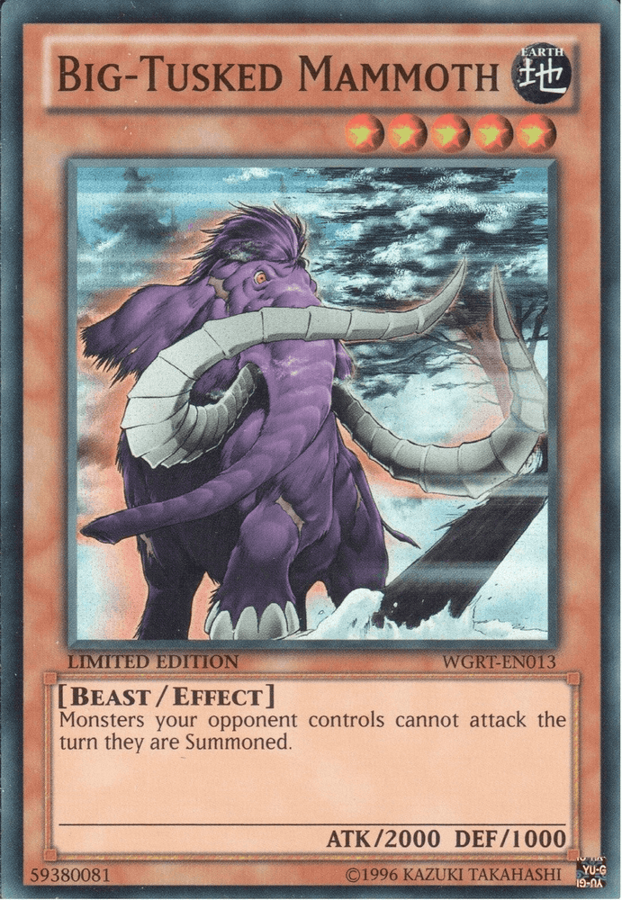 Big-Tusked Mammoth [WGRT-EN013] Super Rare (ONLINE ORDER ONLY)