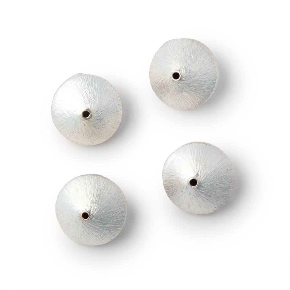 12mm Brushed Disc Bead Set of 4 (ONLINE ORDER ONLY)