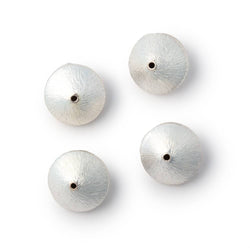 12mm Brushed Disc Bead Set of 4 (ONLINE ORDER ONLY)