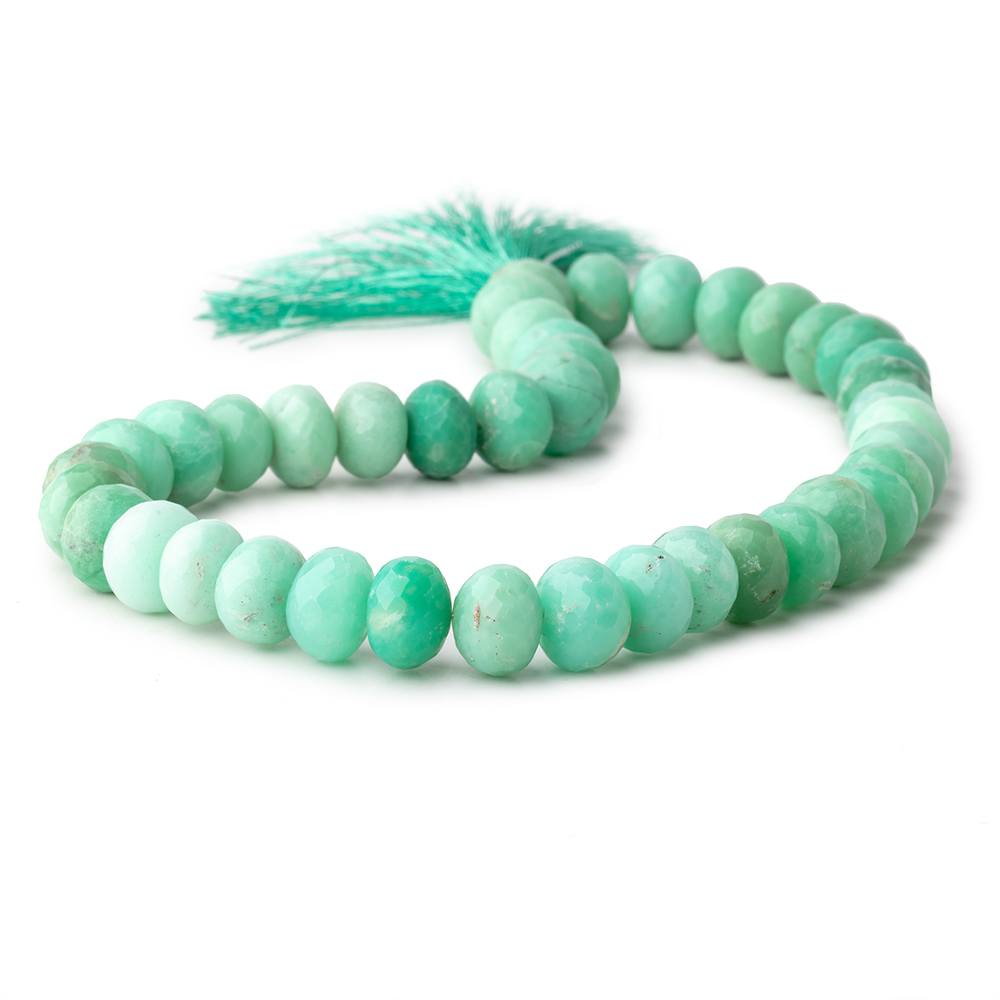 12mm Chrysoprase Faceted Rondelle Beads 14 inch 40 pieces (ONLINE ORDER ONLY)