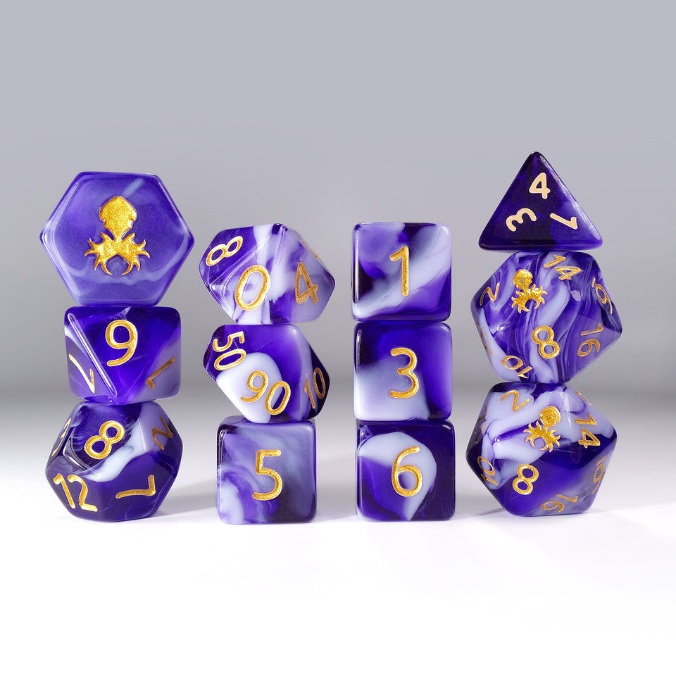 Kraken Dice 12pc Gummi Polyhedral Dice Set (ONLINE ORDER ONLY)