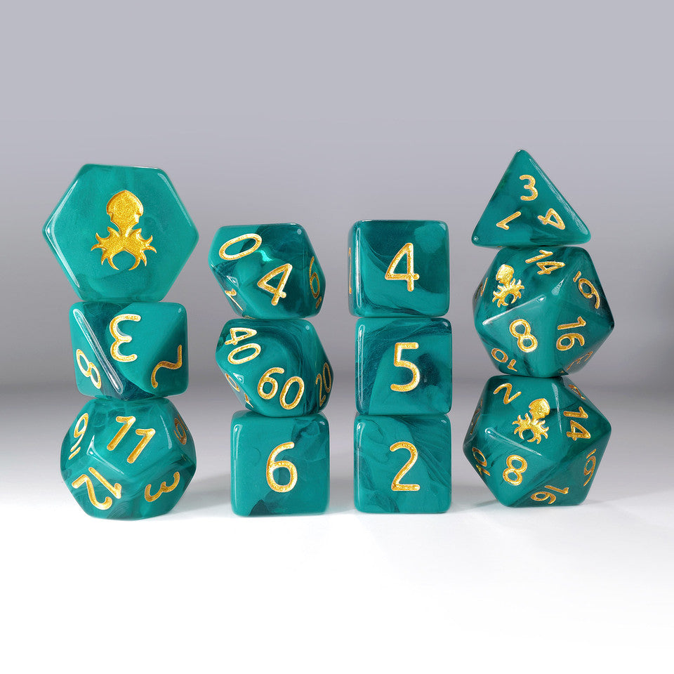 Kraken Dice 12pc Gummi Polyhedral Dice Set (ONLINE ORDER ONLY)