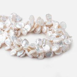 12x15-15x17mm White top drilled Keshi Freshwater Pearls AAA 16 inch 42pcs (ONLINE ORDER ONLY)