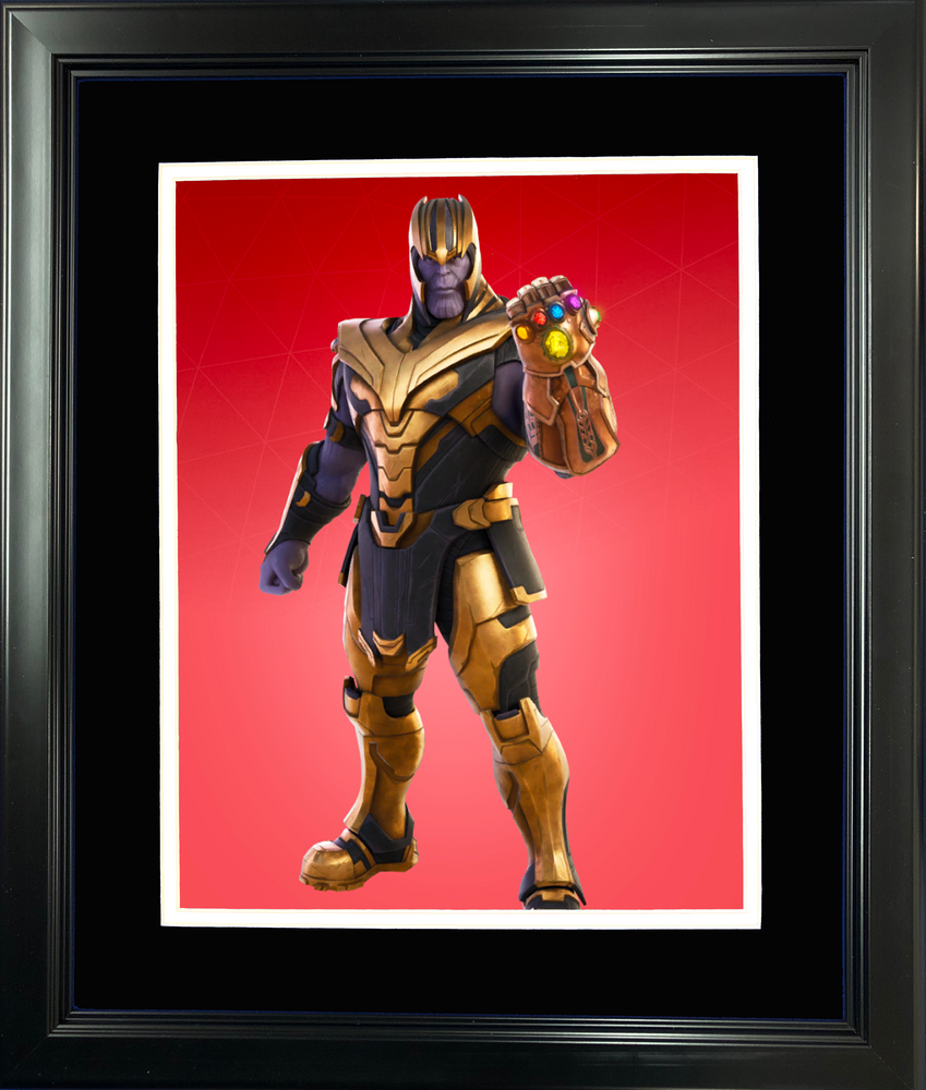 Framed Thanos Marvel Fortnite Skin 11"x14" Video Game Photo (ONLINE ORDER ONLY)