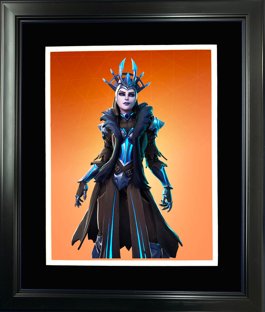 Framed The Ice Queen Legendary Fortnite Skin 11"x14" Video Game Photo (ONLINE ORDER ONLY)