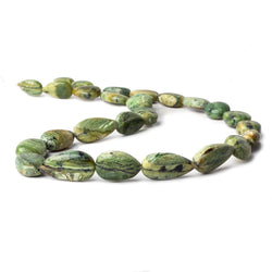 12x8-21x12mm Green Opal straight drill pain pear beads 18.5 inch 27 pieces (ONLINE ORDER ONLY)