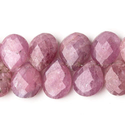 12x9-15x11mm Ruby Faceted Pear Beads 2.5 inch 12 pieces AA Grade (ONLINE ORDER ONLY)