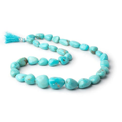 12x9-19x14mm Sleeping Beauty Turquoise Plain Nugget 19 inch 33 Beads AAA (ONLINE ORDER ONLY)