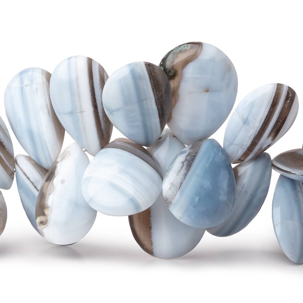 12x9-23x14mm Banded Owyhee Opal Plain Pear Beads 7 inch 38 pieces AA (ONLINE ORDER ONLY)