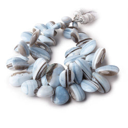 12x9-23x14mm Banded Owyhee Opal Plain Pear Beads 7 inch 38 pieces AA (ONLINE ORDER ONLY)