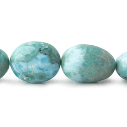 12x9-23x16mm Larimar plain nugget beads 18 inch 28 pieces AAA (ONLINE ORDER ONLY)