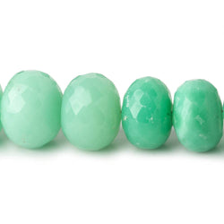 13-14mm Chrysoprase faceted rondelle beads 14 inch 38 pieces