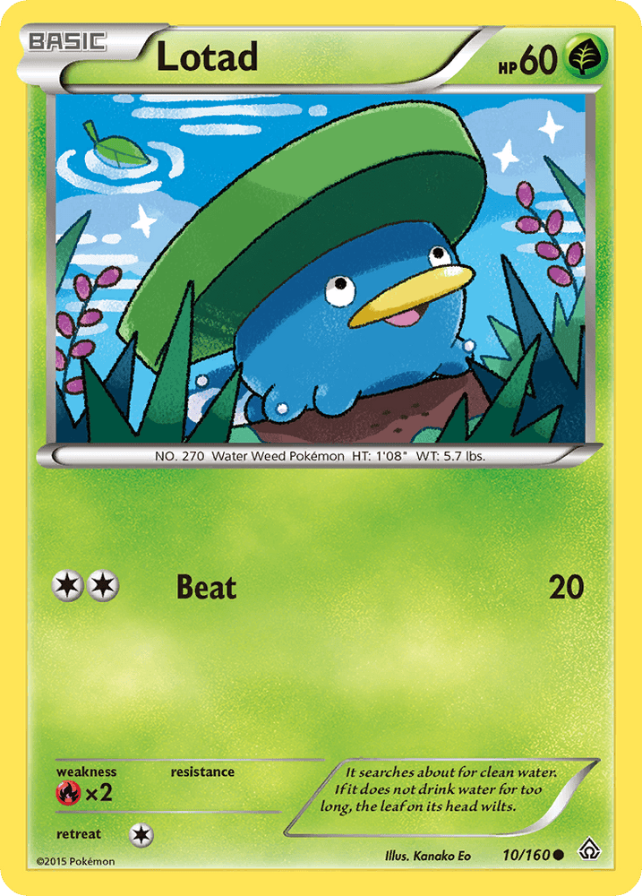 Lotad (10/160) [XY: Primal Clash] (Online Only)