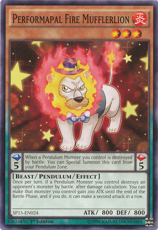 Performapal Fire Mufflerlion [SP15-EN024] Common (ONLINE ORDER ONLY)