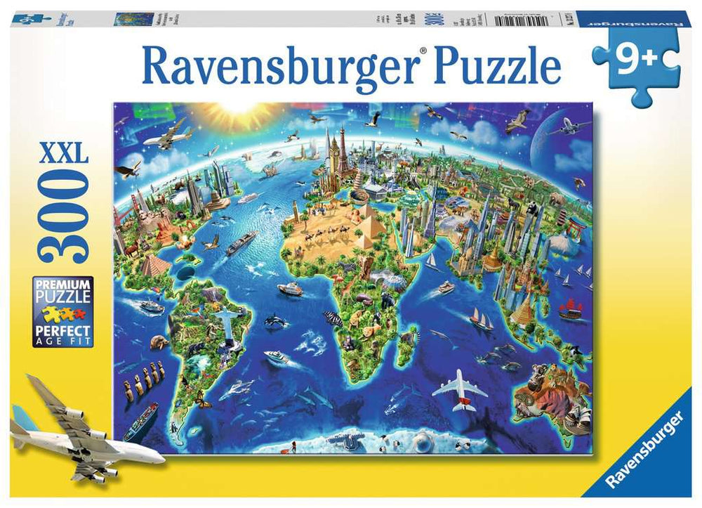 Puzzle: World Landmarks Map (ONLINE ORDER ONLY)