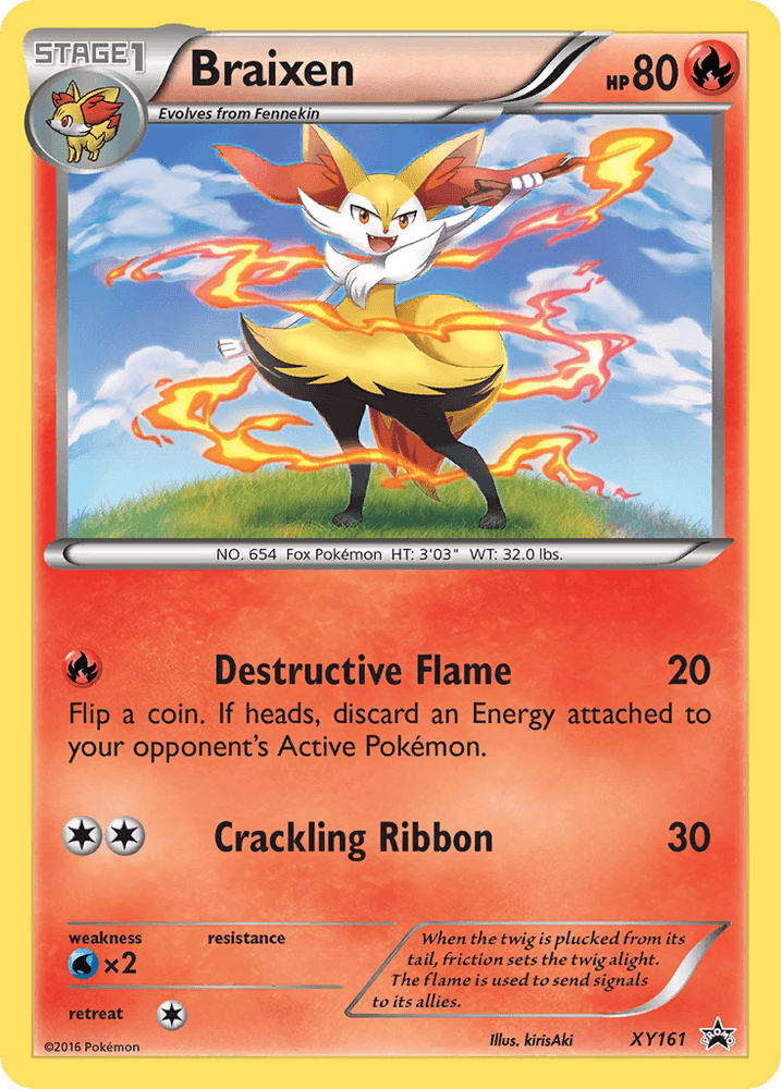Braixen (XY161) [XY: Black Star Promos] (Online Only)
