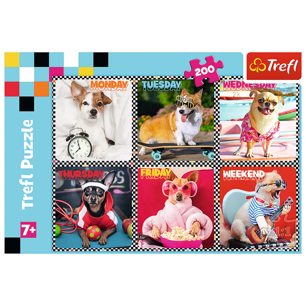 Trefl Red 200 Piece Kids Puzzle - Happy Dogs (ONLINE ORDER ONLY)