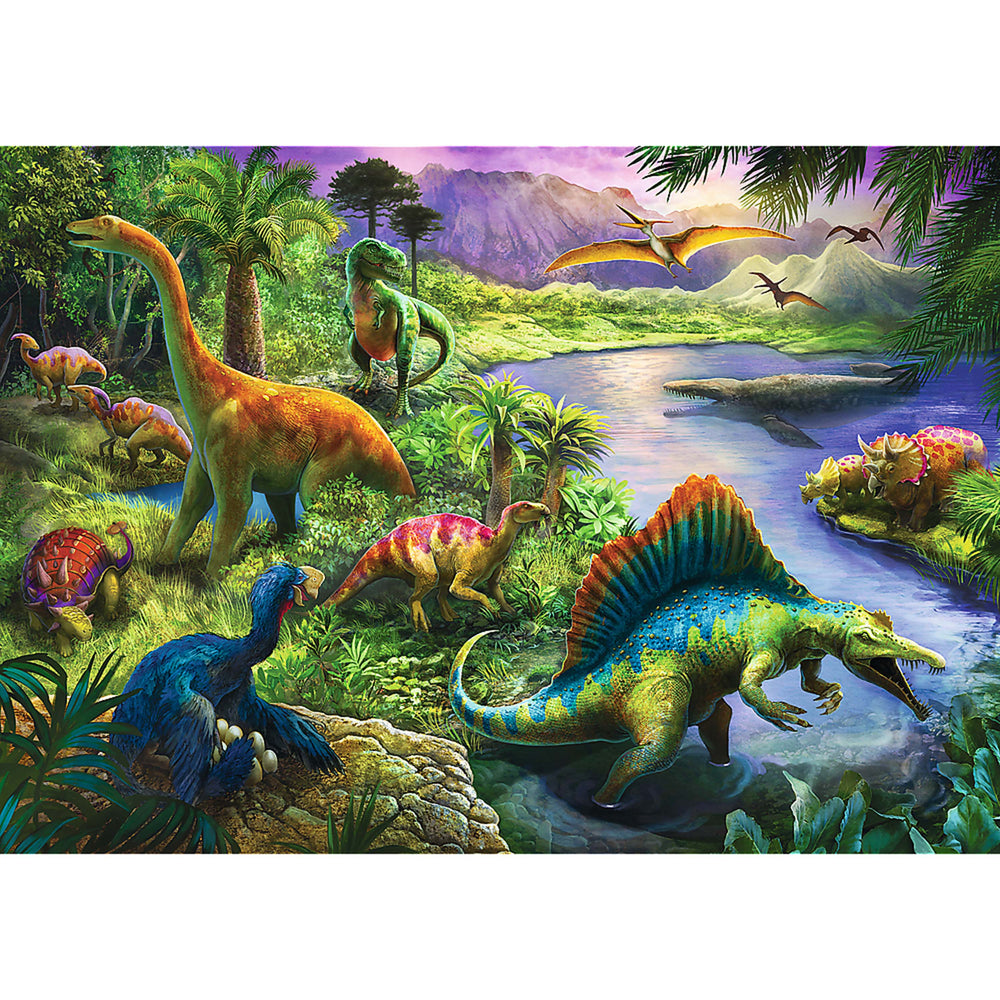 Trefl Red 200 Piece Kids Puzzle - Hungry Dinosaurs (ONLINE ORDER ONLY)