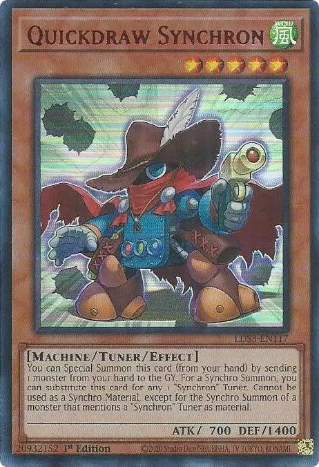 Quickdraw Synchron (Red) [LDS3-EN117] Ultra Rare (ONLINE ORDER ONLY)