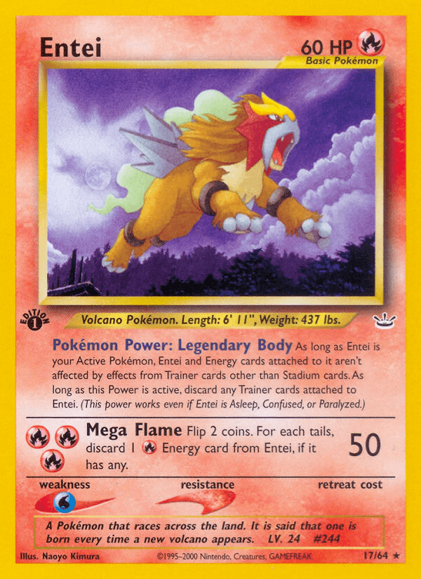Entei (17/64) [Neo Revelation 1st Edition] (Online Only)