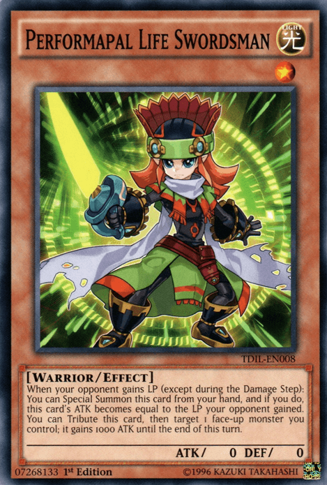 Performapal Life Swordsman [TDIL-EN008] Common (ONLINE ORDER ONLY)