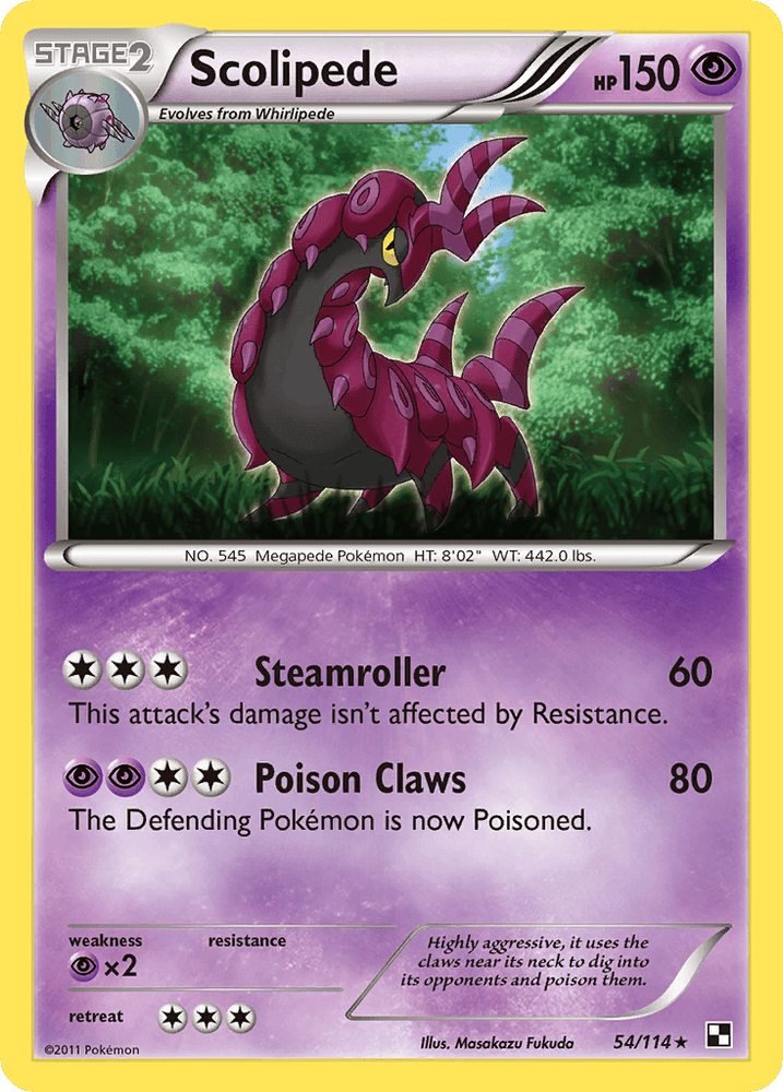 Scolipede (54/114) [Black & White: Base Set] (Online Only)