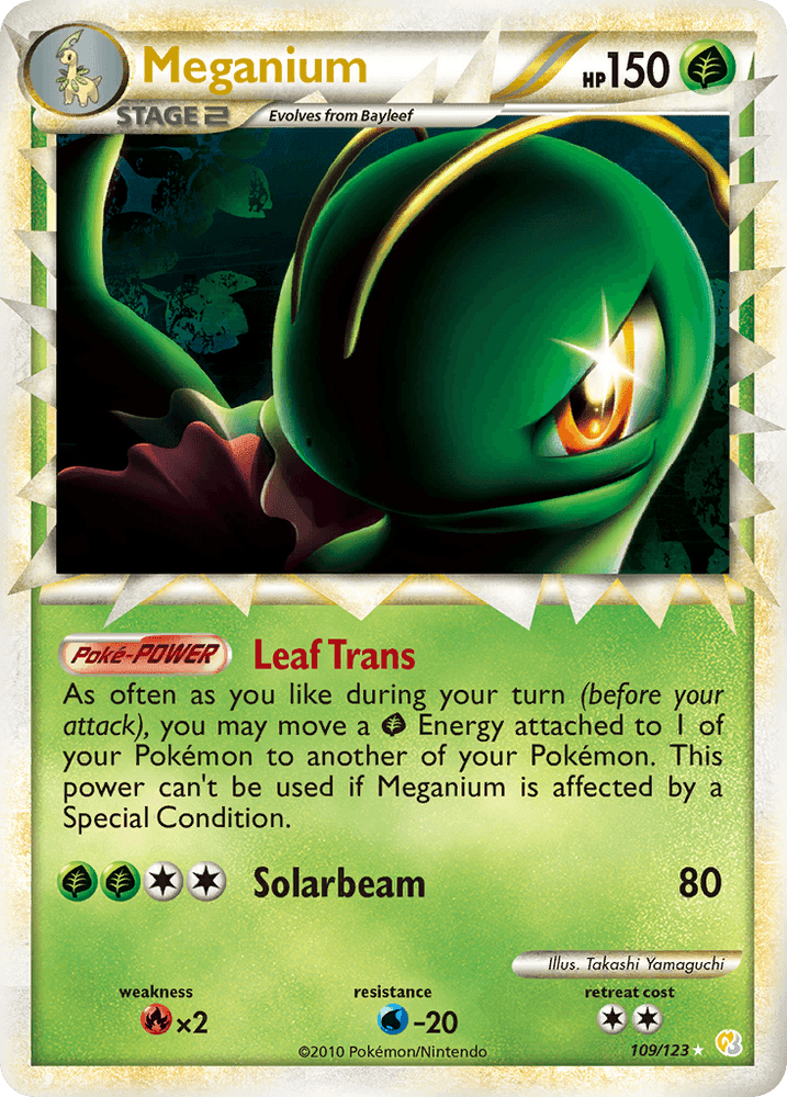 Meganium (109/123) [HeartGold & SoulSilver: Base Set] (Online Only)