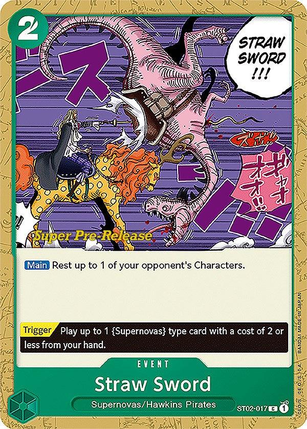 Straw Sword [Super Pre-Release Starter Deck: Worst Generation] (ONLINE ORDER ONLY)