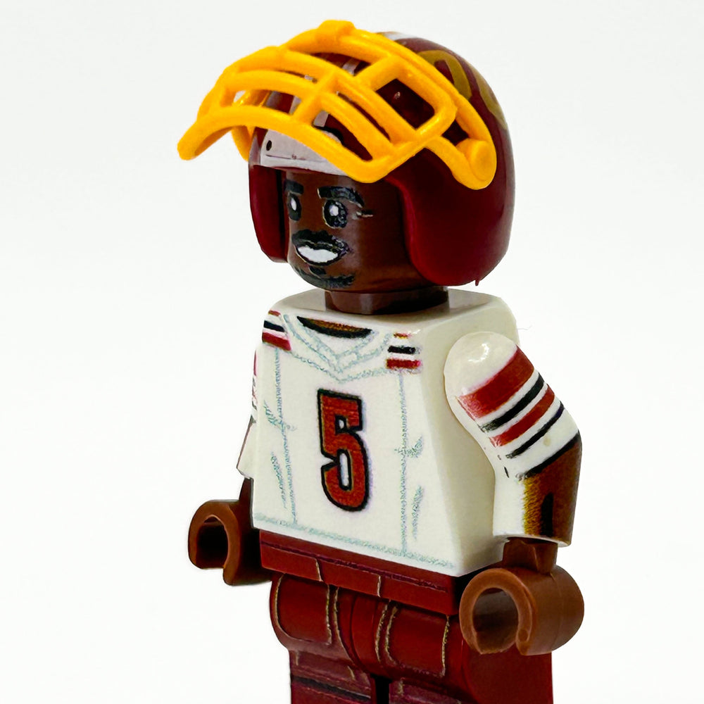 #5 QB Jayden Washington Football Player Minifig  - B3 Customs (Online Order Only)