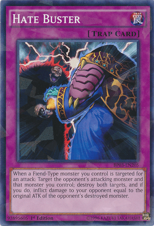 Hate Buster [BP03-EN205] Shatterfoil Rare (ONLINE ORDER ONLY)