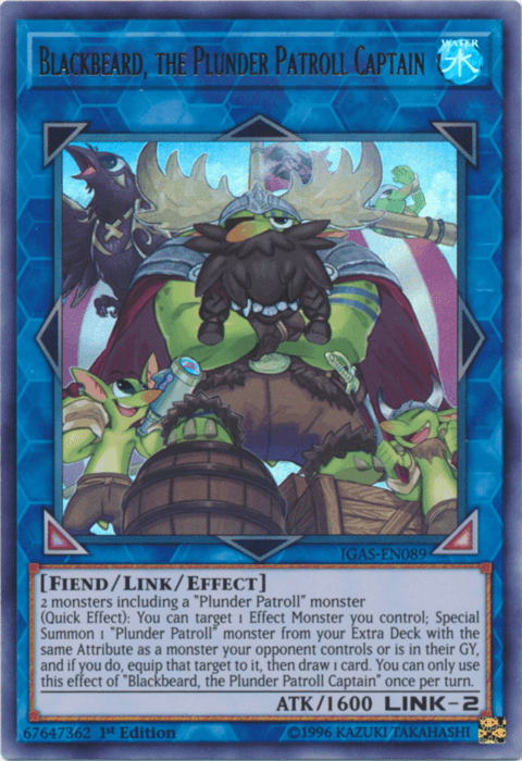 Blackbeard, the Plunder Patroll Captain [IGAS-EN089] Ultra Rare (ONLINE ORDER ONLY)