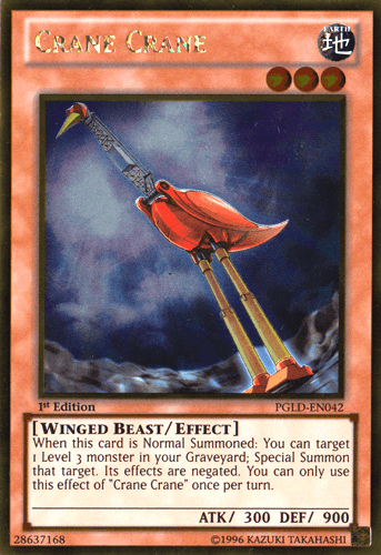 Crane Crane [PGLD-EN042] Gold Rare (ONLINE ORDER ONLY)