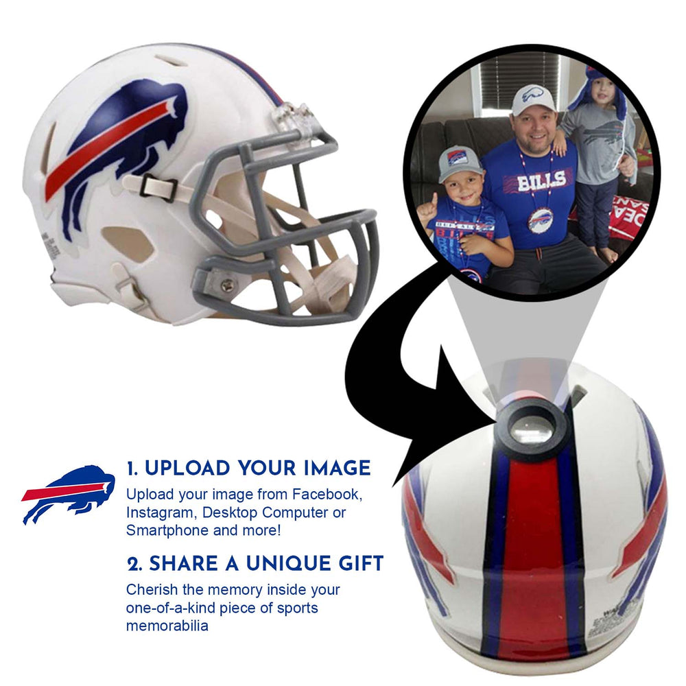 Buffalo Bills NFL Mini Helmet - Picture Inside (Online Order Only) (ONLINE ORDER ONLY)