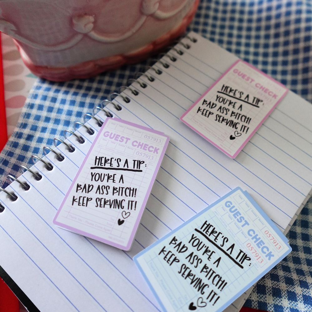 Guest Check: Here's a Tip| Magnetic Bookmark (ONLINE ORDER ONLY)