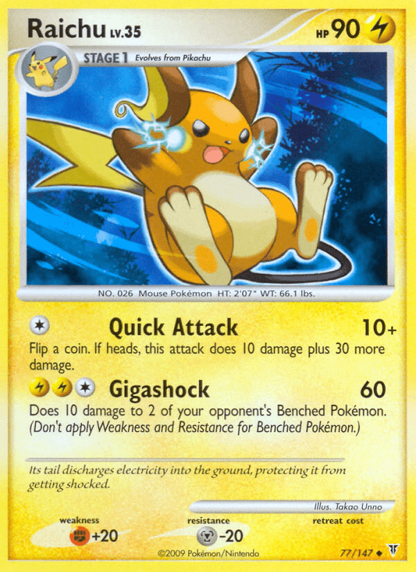 Raichu (77/147) [Platinum: Supreme Victors] (Online Only)