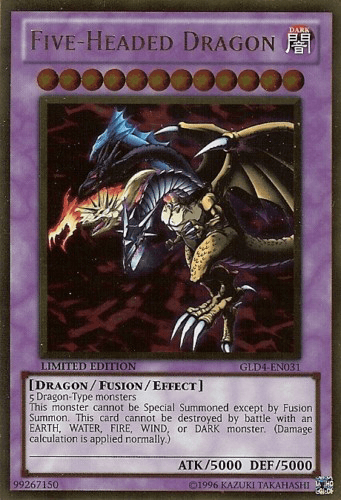 Five-Headed Dragon [GLD4-EN031] Gold Rare (ONLINE ORDER ONLY)