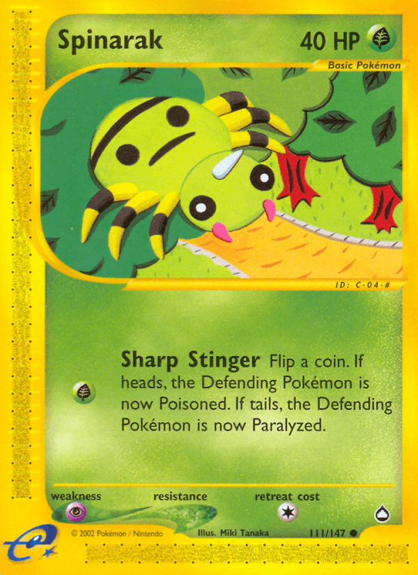 Spinarak (111/147) [Aquapolis] (Online Only)
