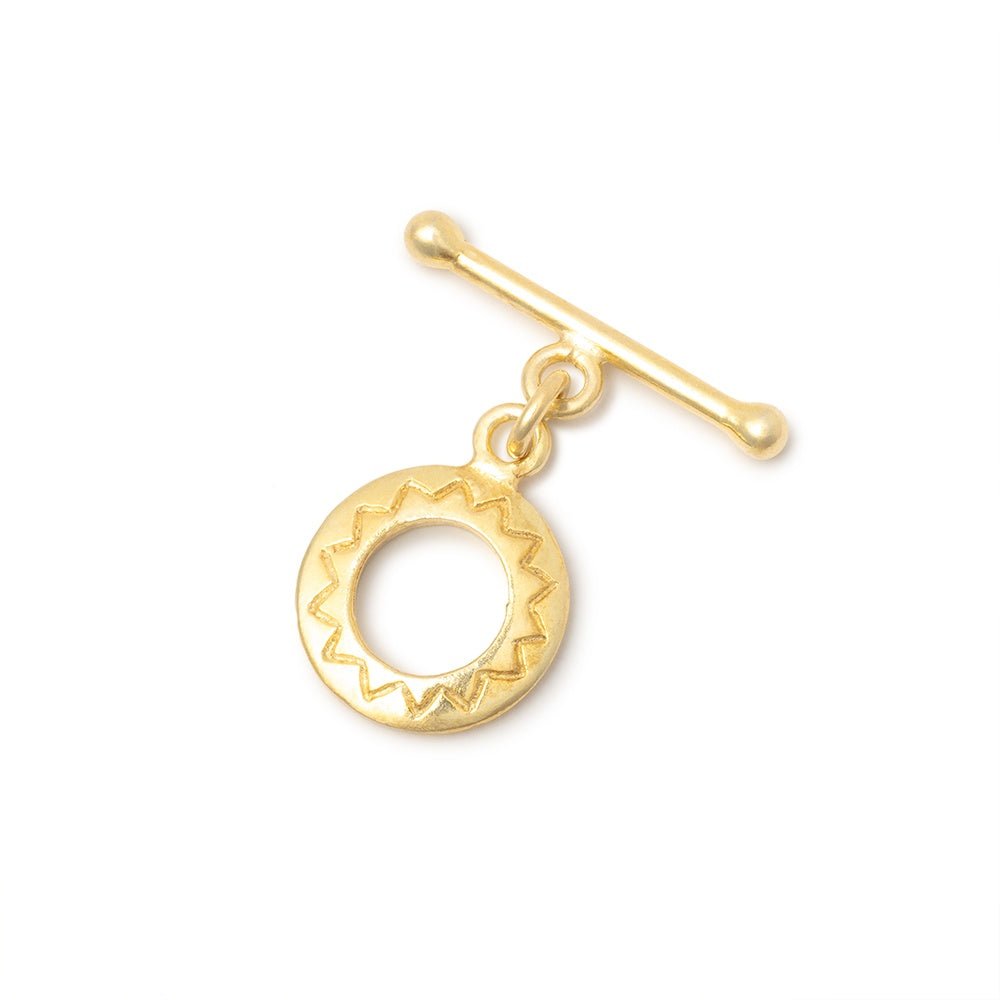 13mm Vermeil Round Toggle 1 piece (ONLINE ORDER ONLY)
