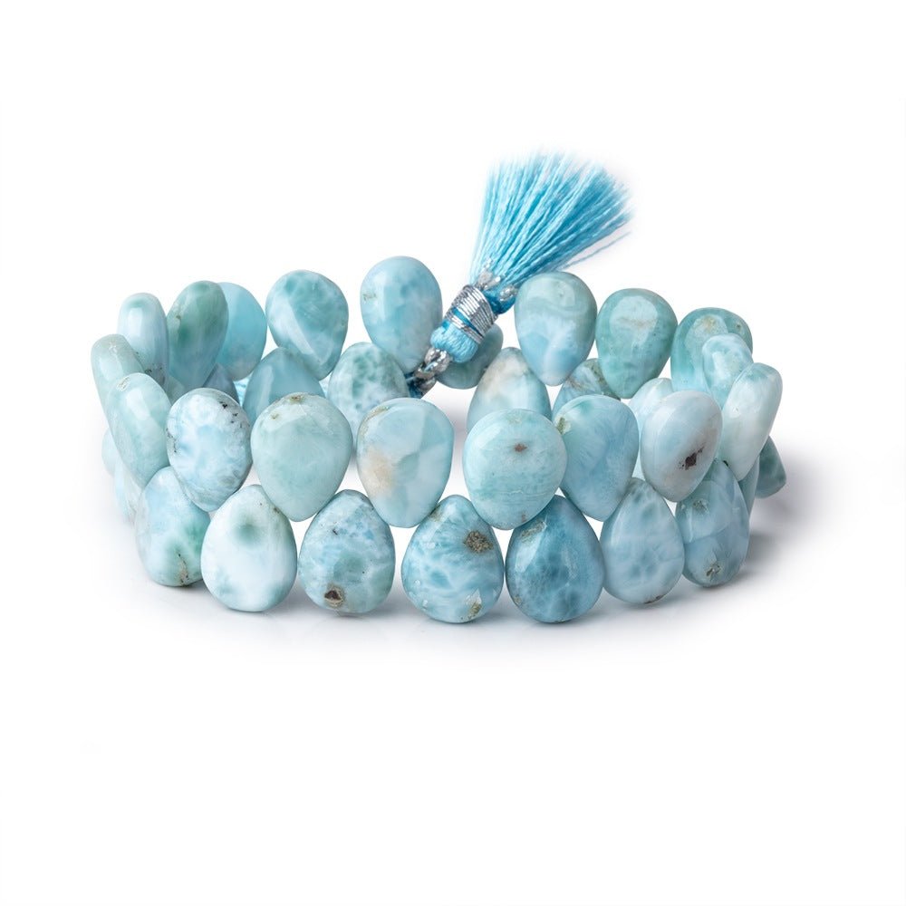 13x10mm Larimar Plain Pear Beads 7.5 inch 37 pieces AA (ONLINE ORDER ONLY)