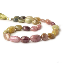 13x11-23x15mm Multi Color Sapphire & Ruby Plain Nugget Beads 17 inch 26 pieces (ONLINE ORDER ONLY)