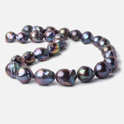 13x12-19x14mm Peacock Ultra Baroque Freshwater Pearls 15.5 inch 27 pcs (ONLINE ORDER ONLY)