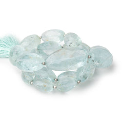 13x8-31x16mm Aquamarine Faceted Nugget Beads 18 inch 23 pieces AA (ONLINE ORDER ONLY)