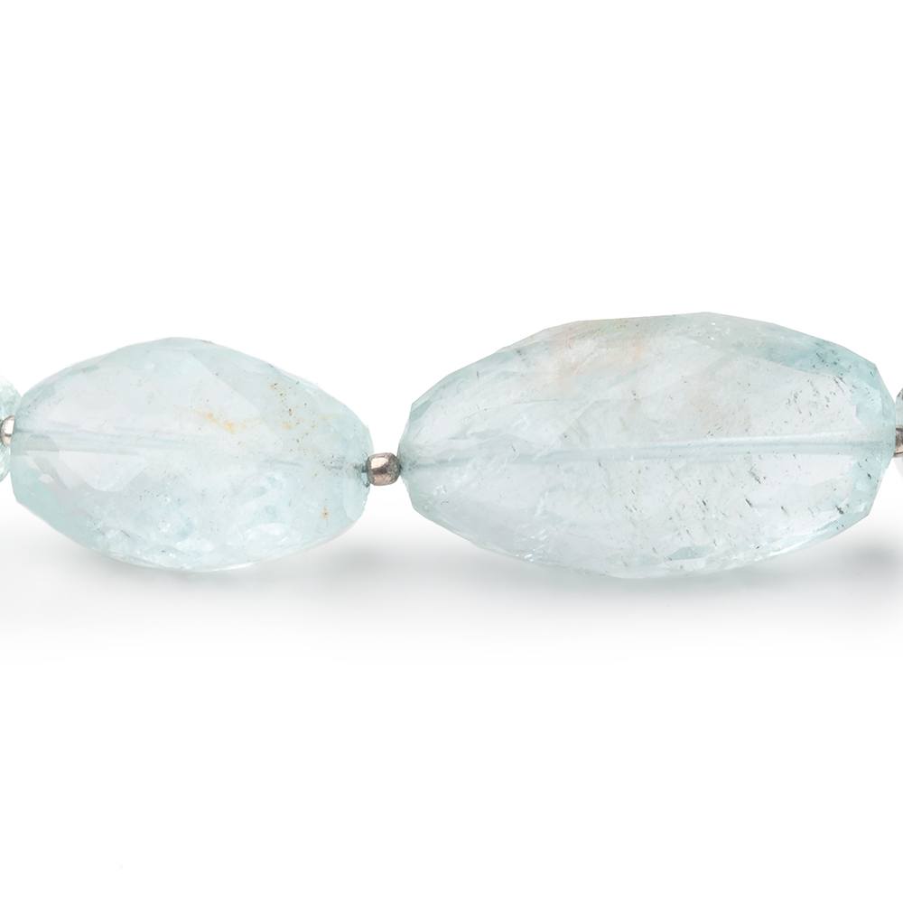 13x8-31x16mm Aquamarine Faceted Nugget Beads 18 inch 23 pieces AA (ONLINE ORDER ONLY)