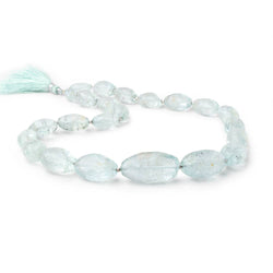 13x8-31x16mm Aquamarine Faceted Nugget Beads 18 inch 23 pieces AA (ONLINE ORDER ONLY)