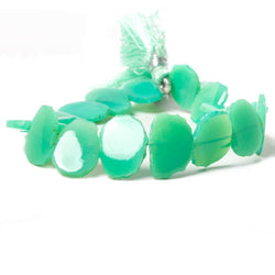 14-17mm Green Chalcedony Plain Free Form Beads 8 inch 16 pieces (ONLINE ORDER ONLY)
