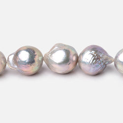 14-18mm Silver Ultra Baroque Freshwater Pearls 16 inch 22 Beads A (ONLINE ORDER ONLY)