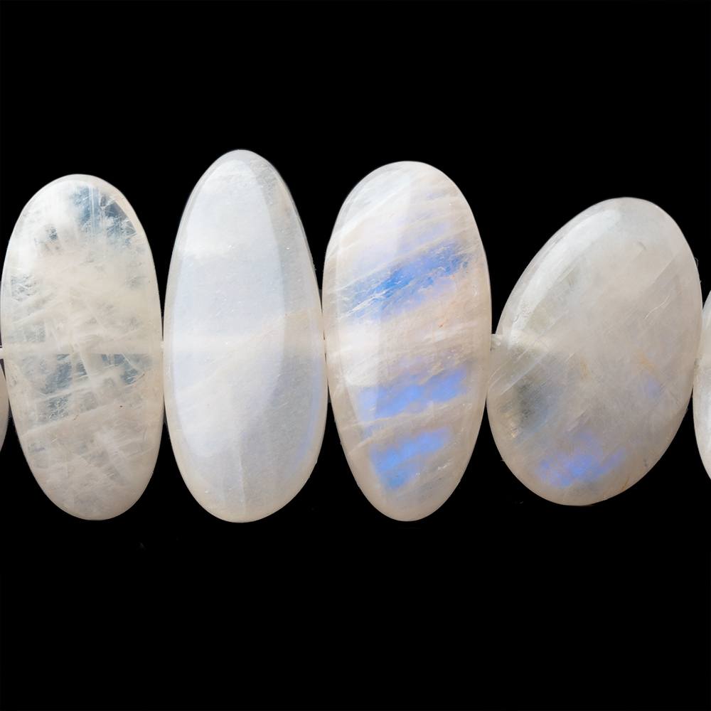 14-31mm Peach Rainbow Moonstone Plain Nugget Beads 16 inch 32 pieces (ONLINE ORDER ONLY)
