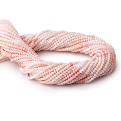 2.5mm Pink Peruvian Opal Micro Faceted Round 13 inch 154 beads AAA (ONLINE ORDER ONLY)