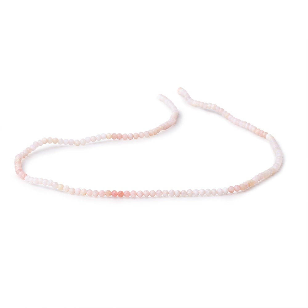 2.5mm Pink Peruvian Opal Micro Faceted Round 13 inch 154 beads AAA (ONLINE ORDER ONLY)