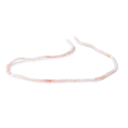 2.5mm Pink Peruvian Opal Micro Faceted Round 13 inch 154 beads AAA (ONLINE ORDER ONLY)